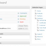 dashboard list pages on wordpress