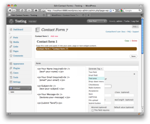 Contact Form 7 Screenshot